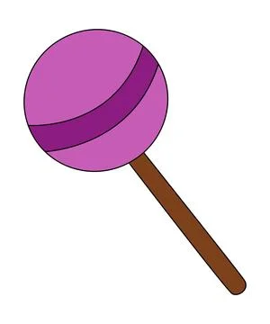 Lollipop candy isolated on a white background Stock Illustration