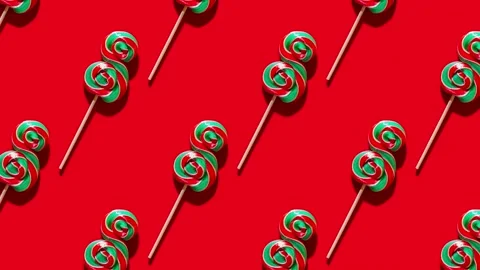 Lollipop candy pattern Stock Footage 152313519