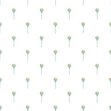 Lollipop candy repeating seamless pattern design Stock Illustration