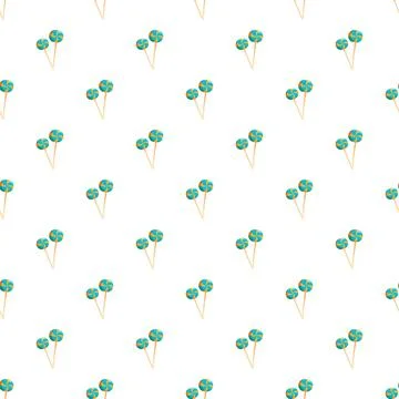 Lollipop candy seamless pattern illustrating sweet treats Stock Illustration