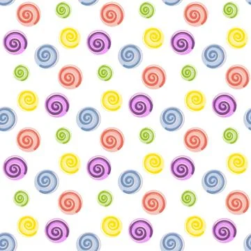 Lollipop. Candy. Seamless pattern. Stock Illustration