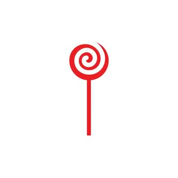 Lollipop candy vector icon illustration Illustrazione stock
