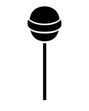 Lollipop, candy - vector silhouette for logo, pictogram or stencil. Stock Illustration