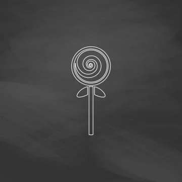 Lollipop computer symbol Illustrazione stock