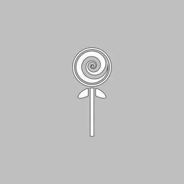 Lollipop computer symbol 스톡 일러스트