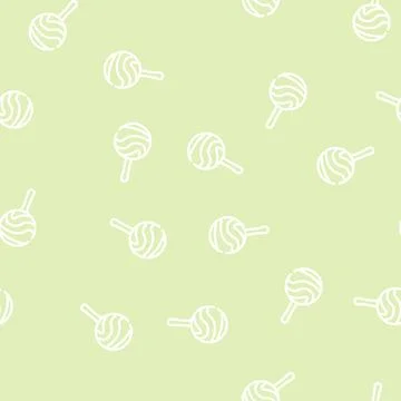 Lollipop dessert line vector seamless pattern 스톡 일러스트