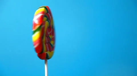 Lollipop in the form of a round 스톡 동영상 47774136