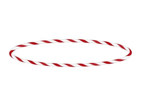 Lollipop frame vector with red and white striped design. 库存插图