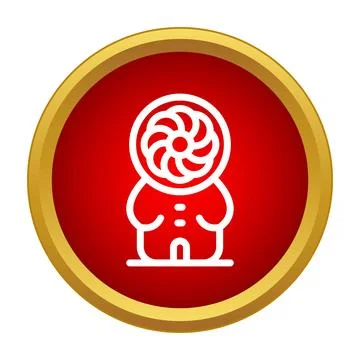 Lollipop man candy character icon design Stock Illustration