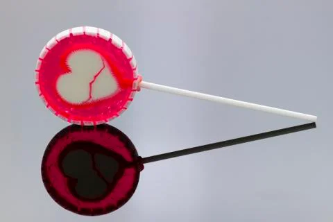 Lollipop with reflection Stock Photos