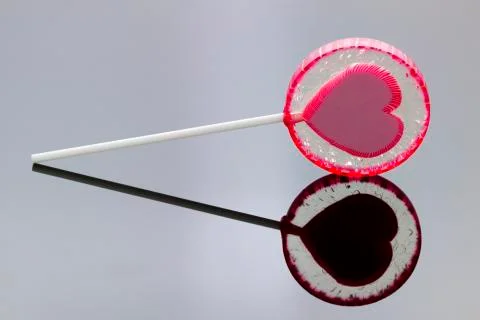 Lollipop with reflection Stock Photos