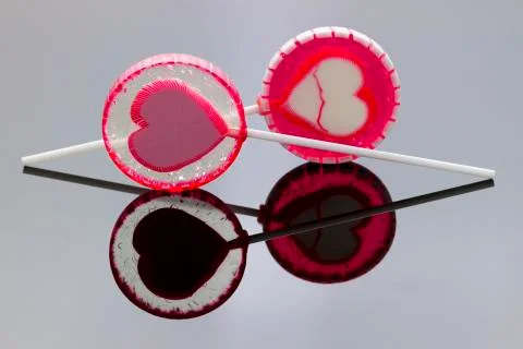 Lollipop with reflection Stock Photos
