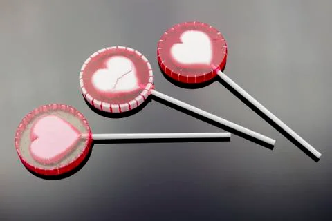 Lollipop with reflection Stock Photos
