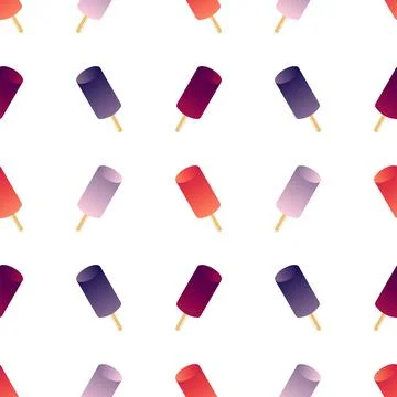 Lollipop seamless pattern with gradient color Stock Illustration