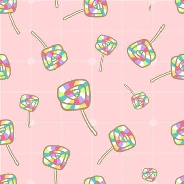 Lollipop seamless pattern Stock Illustration