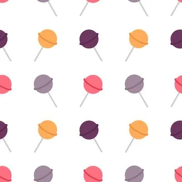 Lollipop seamless pattern Stock Illustration