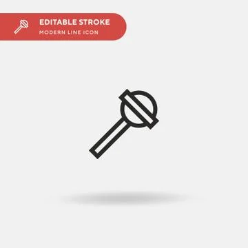 Lollipop Simple vector icon. Illustration symbol design template for web mobi Stock-Illustration