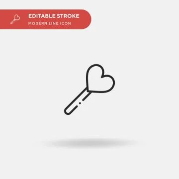 Lollipop Simple vector icon. Illustration symbol design template for web mobi Stock-Illustration
