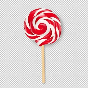 Lollipop In Transparent Background Stock Illustration