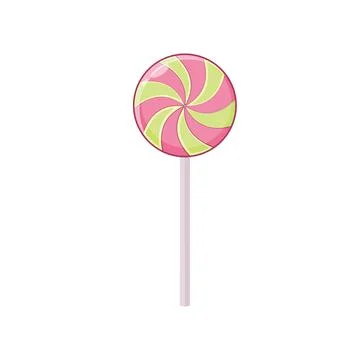 Lollipop. Vector illustration isolated on white background Illustrazione stock