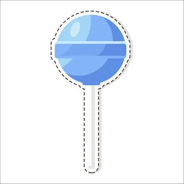 Lollipops Candy Patch Isolated on White Background イラスト素材