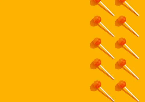 Lollipops geometric pattern template Stock Photos