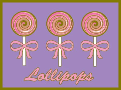 Lollipops illustration Stock Illustration