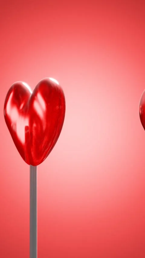 Lolly background for valentine's day Stock Footage 297632324