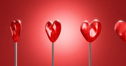 Lolly background for valentine's day Stock Footage 297632971