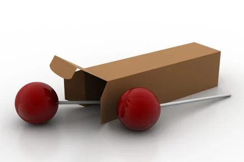 Lollypop with packet Free Stock Illustration
