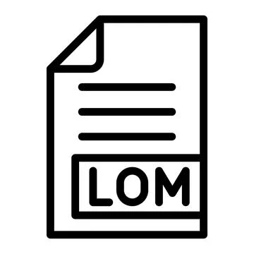 LOM Vector Icon Design Illustration Stock Illustration