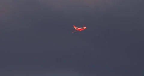 Loma Fire - Tanker 910 - 4K Stock Footage 248529656