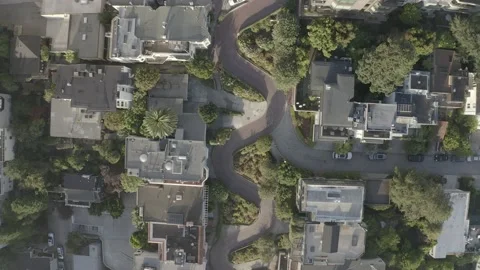 Lombard Top Down Stock Footage 201823429