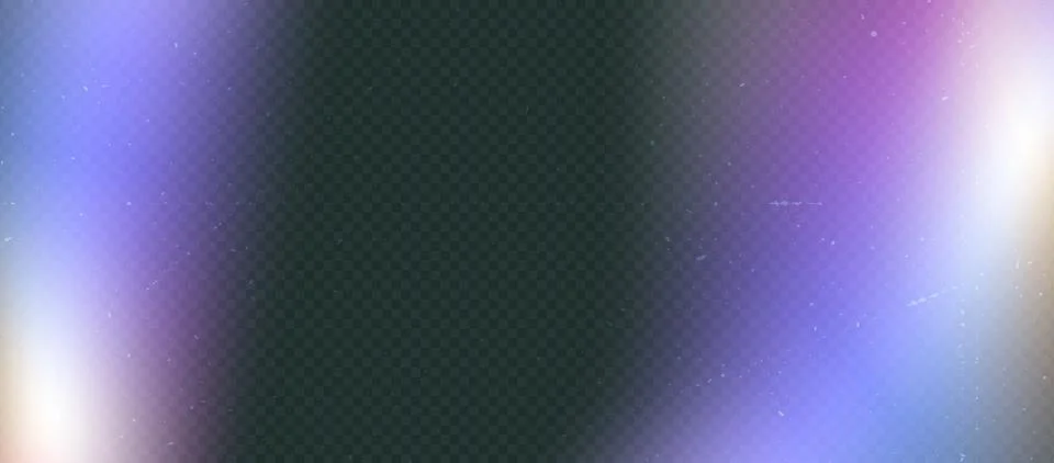 Lomo vector background with soft blur and vivid light leak. Transparent overlay Stock Illustration