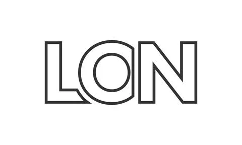 LON logo design template with strong and modern bold text. Initial based ve.. Stock-Illustration