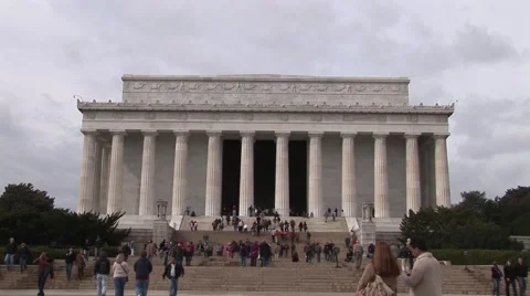 Loncoln Monument in DC Vídeo Stock 50984371