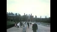 London - 1960S: People Visit Hampton Court Palace Stock Footage