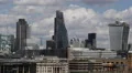 London Aerial View Skyline Leadenhall Building 20 Fenchurch Street Office Towers HD Footage