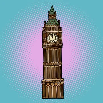 London Big Ben watch Stock Illustration
