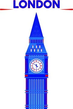London bigben Ilustración de archivo
