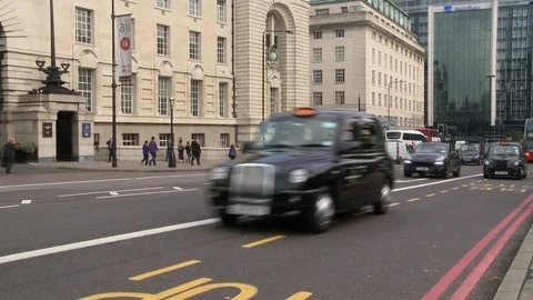 London Black cabs Stockbeeldmateriaal 112623076