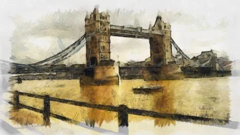 London bridge Stock Illustration