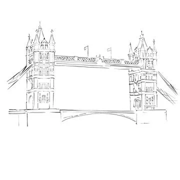 London bridge. Stock Illustration