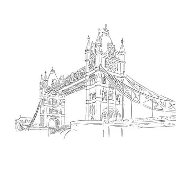 London bridge. Stock Illustration