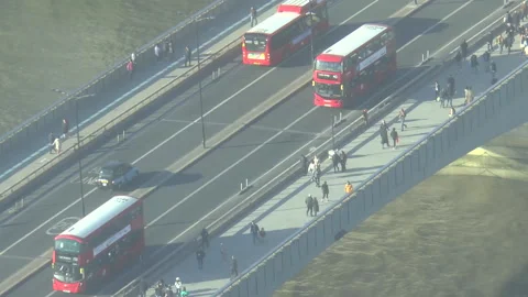 London Bridge Rush Hour Time Lapse Stock Footage 172451388