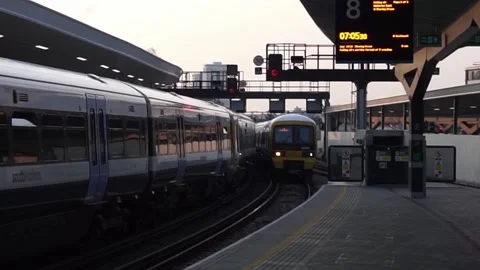 London Bridge Station 1 Stock Footage 154580768