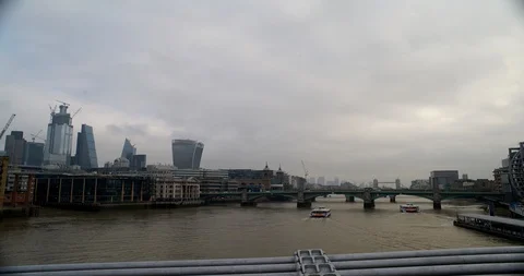 London bridge Thames Timelapse Stock Footage 105248683