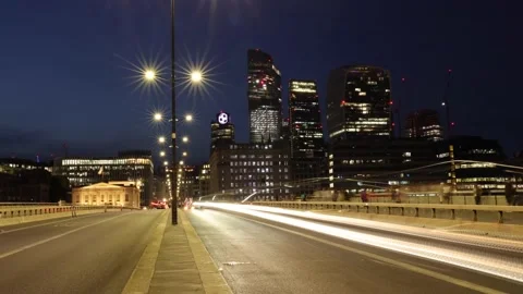London Bridge Timelapse 2 Video stock 201435450