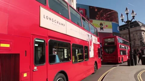London BRoll-6-Double Decker Bus Video stock 40541736