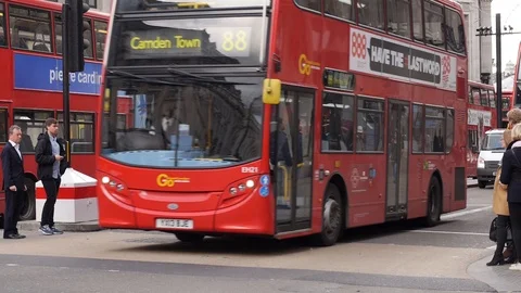 London Bus 2 Stock Footage 92998421